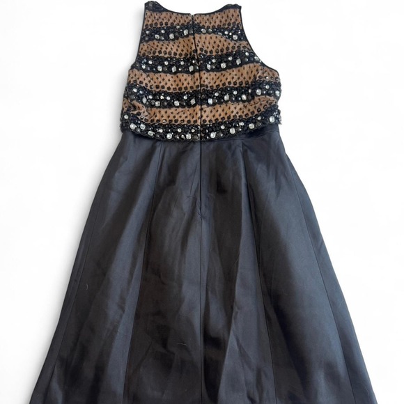 Carmen Marc Valvo Black Sequin Dress | Women's 10 Designer Short Cocktail Dress - Picture 2 of 6